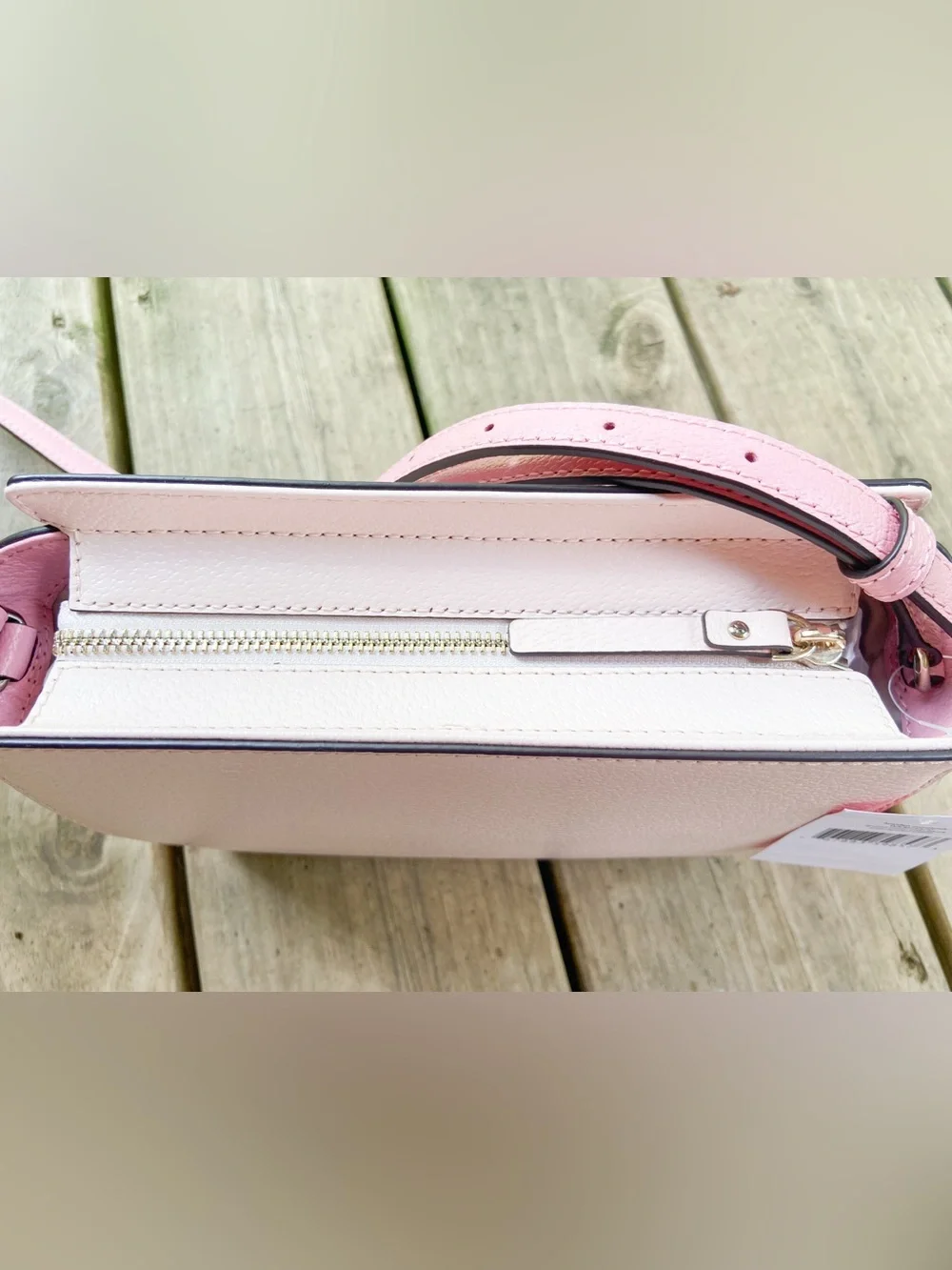 Kate Spade Grand Street Hayden Leather Crossbody Bag Pink Color Block BalletCore